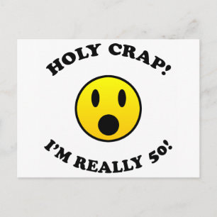 50th Birthday Gag Gifts Postcard