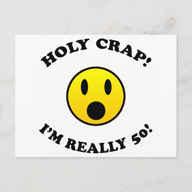 50th Birthday Gag Gifts Postcard (Front)