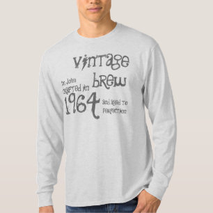 50th Birthday Gift 1964 Vintage Brew Grey G214N T-Shirt