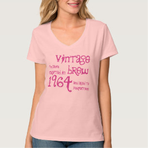 50th Birthday Gift 1964 Vintage Brew PINK V01 T-Shirt