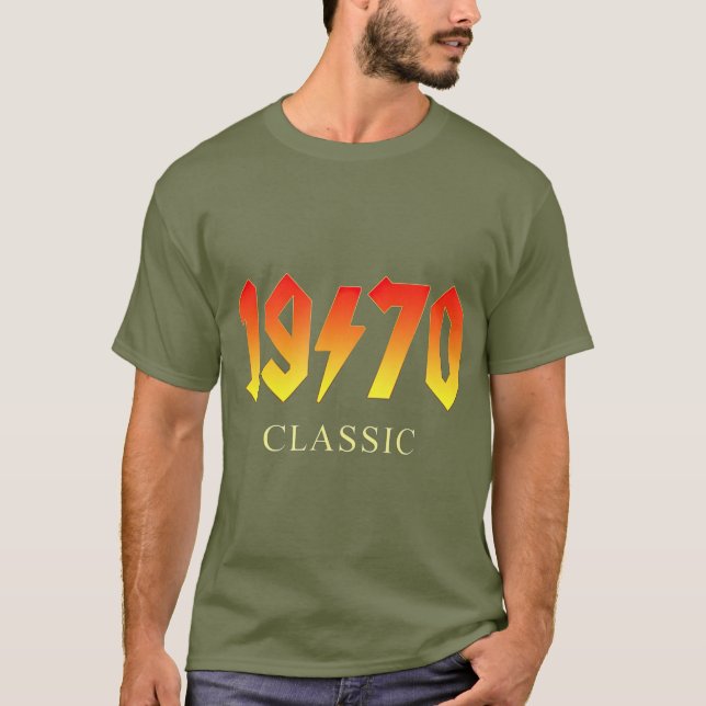 50th Birthday Gift 1970 Classic Rock Legend T-Shirt (Front)