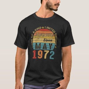 50Th Birthday Gift 50 Year Old Awesome Since May 1 T-Shirt