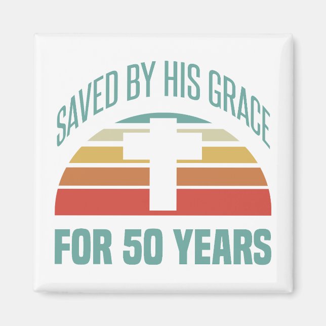 50th Birthday Gift For Christians Magnet (Front)