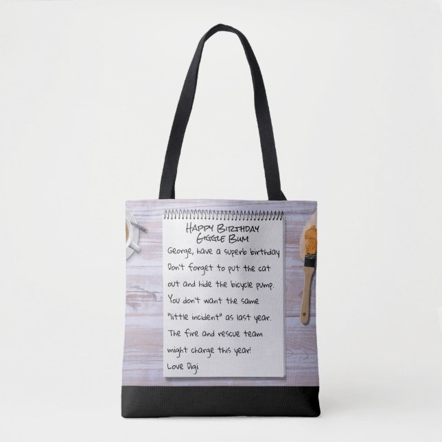 50th Birthday Gift Idea For Female Friend Tote Bag (Front)