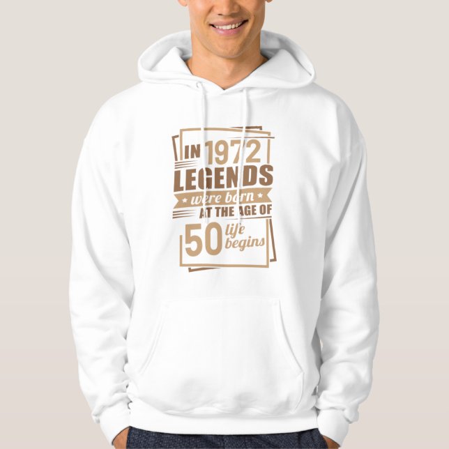 50th birthday gift ideas for men and women 50 year hoodie (Front)