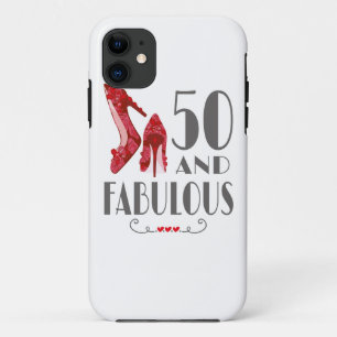 50th Birthday Gift Im 50 And Fabulous Gift iPhone 11 Case