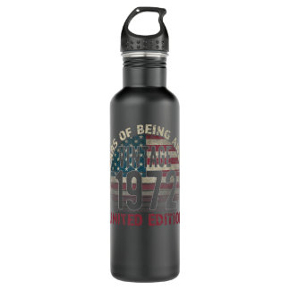 50th Birthday Gift men Vintage 1972 50 Years Old - 710 Ml Water Bottle