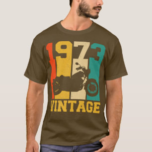 50th Birthday Gift Vintage 1973 Motorcycle 50 Year T-Shirt