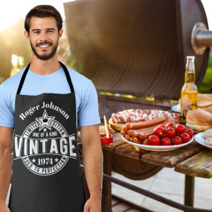 50th Birthday Gift Vintage Aged to perfection 60th Apron