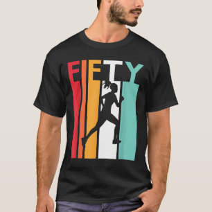 50th Birthday Gift Vintage Running Shirt for 50 Ye