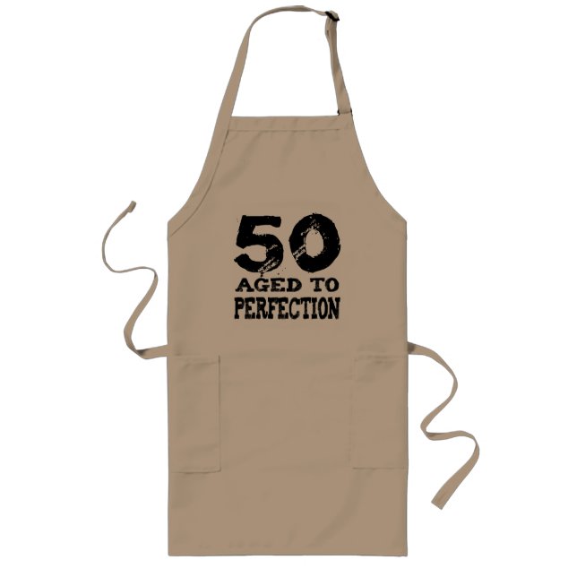 50th Birthday Gifts! Long Apron (Front)
