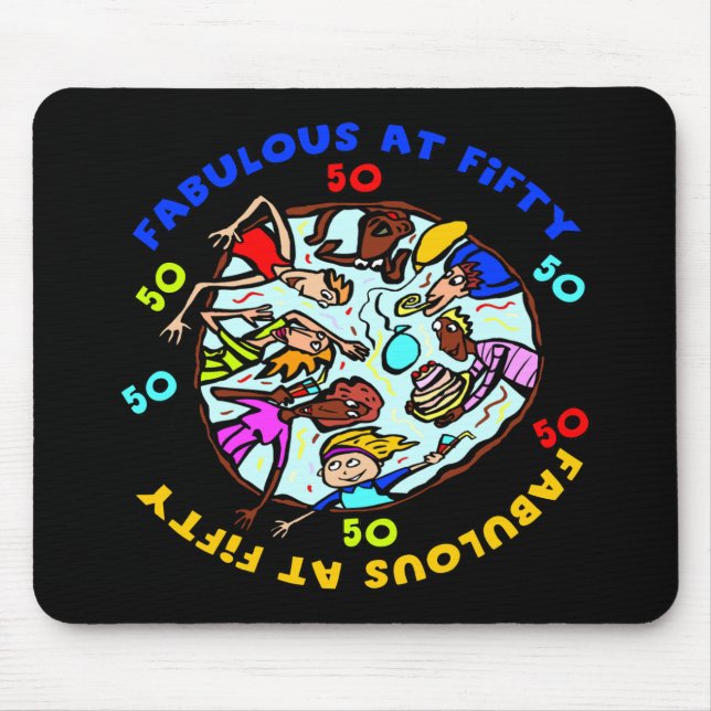 50th Birthday Gifts Mouse Mat (Front)