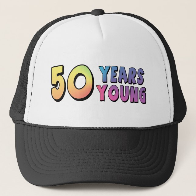 50th Birthday Gifts Trucker Hat (Front)