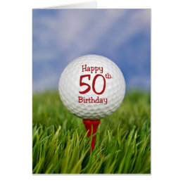 50th Birthday Golfing Gifts on Zazzle UK