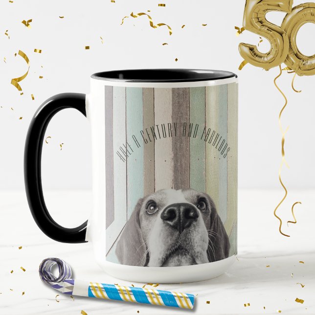 50th Birthday Half a Century and Fabulous  Mug ("Half a Century and Fabulous"!
This collection is perfect for your next 50th birthday celebration!)