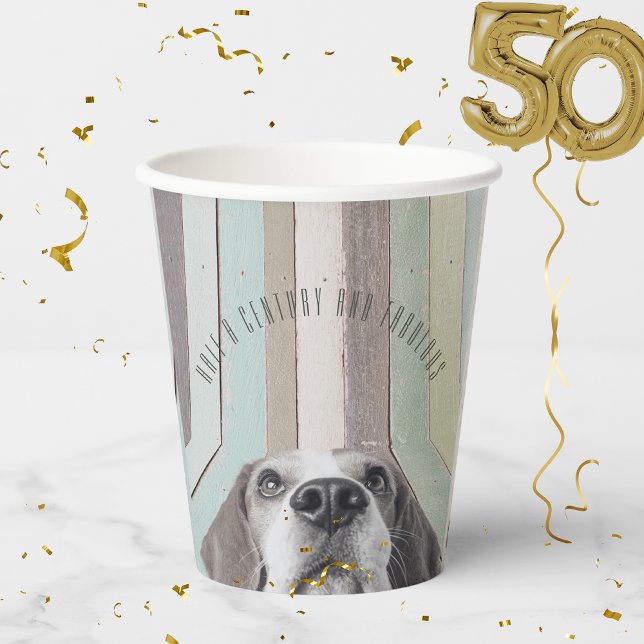 50th Birthday Half a Century and Fabulous  Paper Cups ("Half a Century and Fabulous"!
This collection is perfect for your next 50th birthday celebration!)