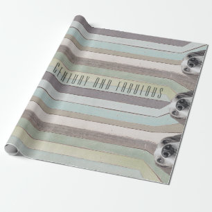 50th Birthday Half a Century and Fabulous  Wrapping Paper