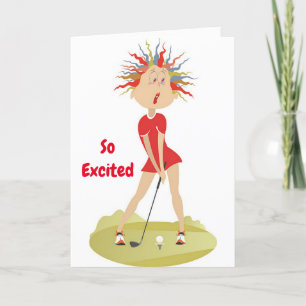 **50th BIRTHDAY HUMOR FOR GOLFER** Card