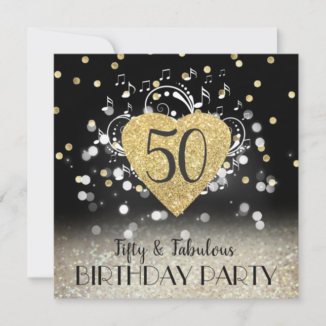 50th birthday invitation (Front)
