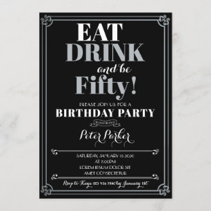 50th Birthday Invitation