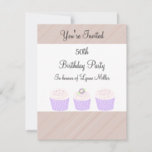 50th Birthday Invitation (Front)