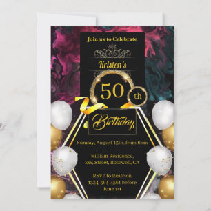 50th Birthday Invitation