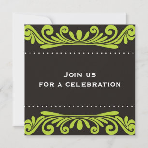 50th Birthday Invitation - Flourishes