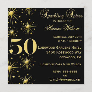 50th Birthday Invitations