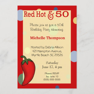 50th Birthday Invitations