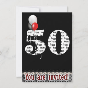50th Birthday Invite
