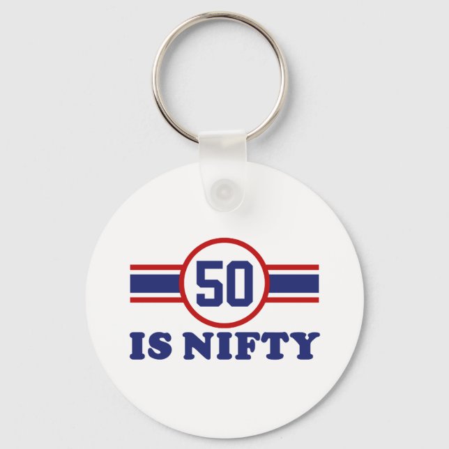 50th Birthday Key Ring (Front)