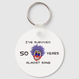50th Birthday Key Ring