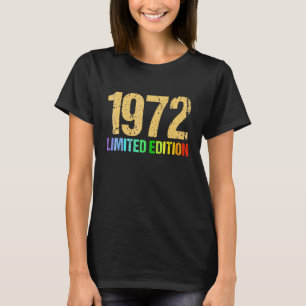 50th Birthday Ladies Gents 50 Years Vintage 1972   T-Shirt