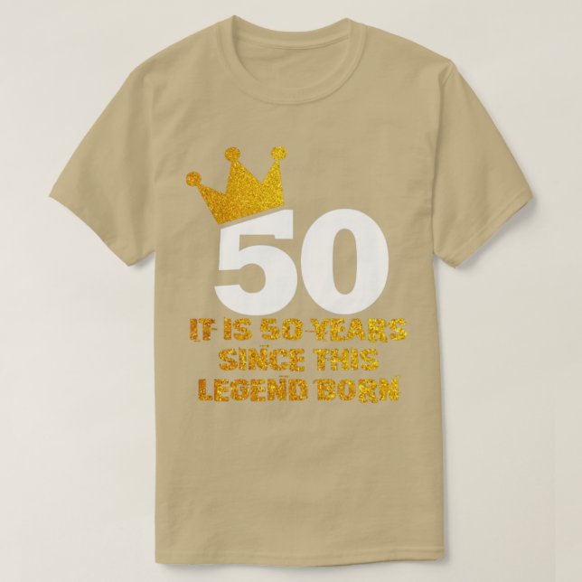 50th Birthday Legend T-Shirt (Design Front)