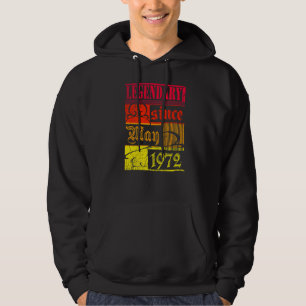 50th Birthday Legendary Since May 1972 Vintage Ret Hoodie