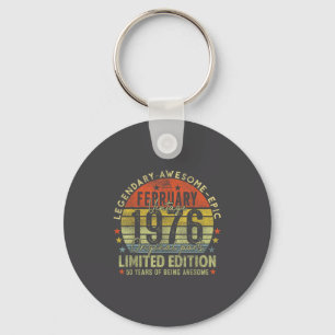 50th Birthday Legends February 1996 Vintage 50 Yea Key Ring