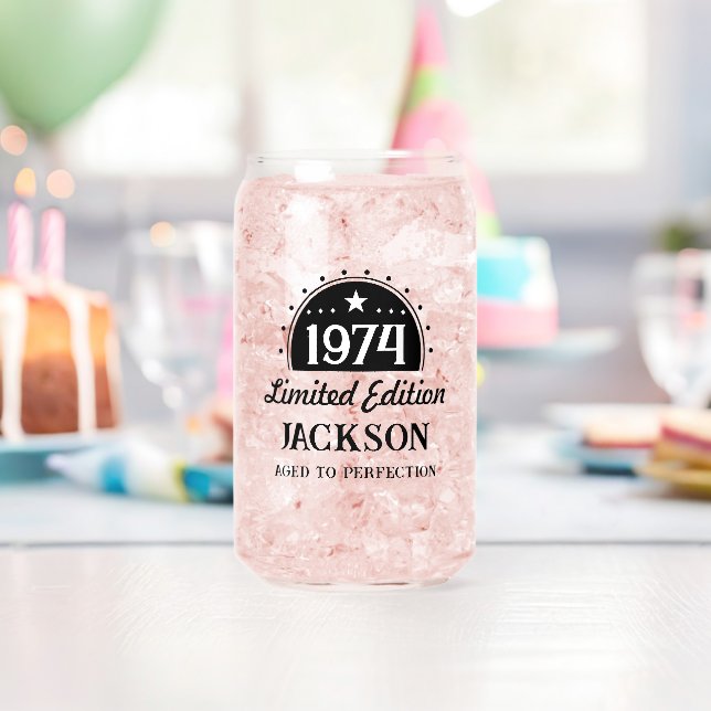 50th Birthday Limited Perfection 1974 Can Glass (Insitu (Birthday))