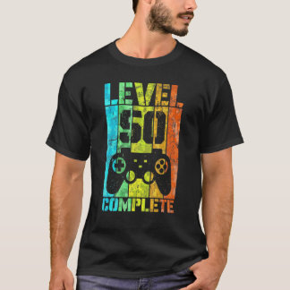 50th Birthday Man Gamer Level Complete 50 Years T-Shirt