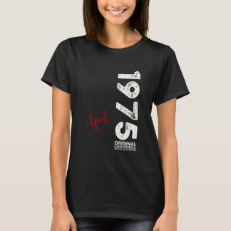 50th Birthday Man Original April 1975 50 Years Men T-Shirt