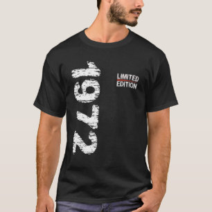 50th Birthday Man Woman Vintage 1972 Birthday 1 T-Shirt