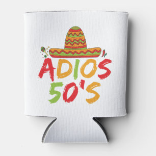 50th Birthday Mexican Party Cinco de Mayo Fiesta  Can Cooler
