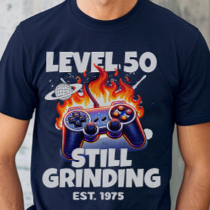 50th Birthday Modern Game Controller Birthday T-Shirt