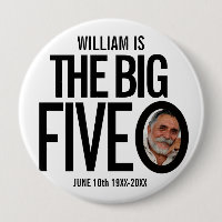 50th Birthday mono custom the big five o photo