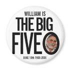 50th Birthday mono custom the big five o photo