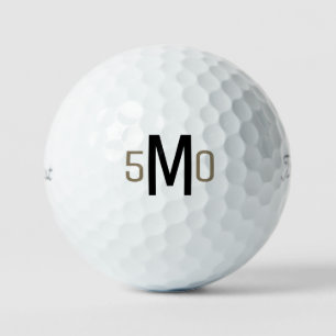 50th Birthday Monogram II  Titleist Pro V1 Golf Balls