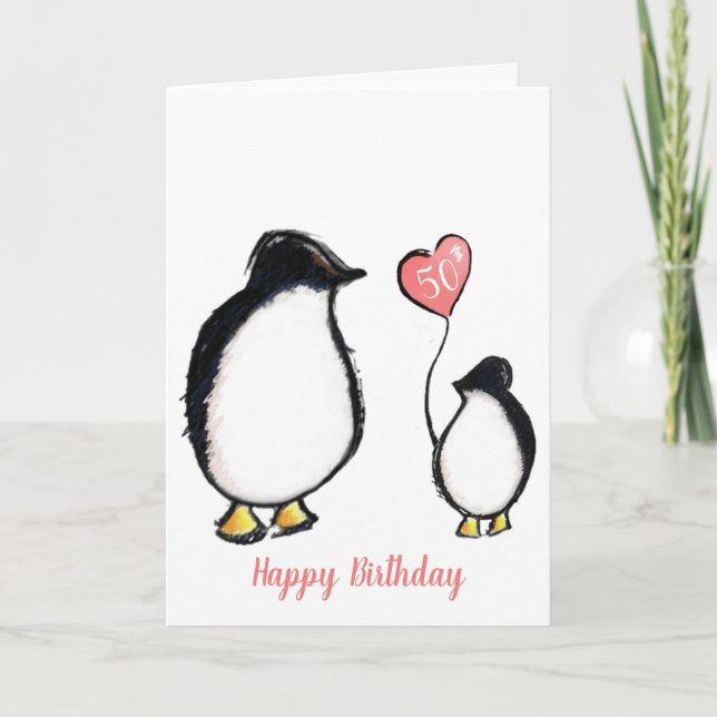 50th birthday mum  card (Front)