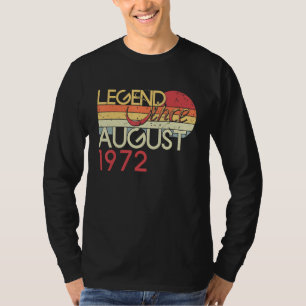 50th Birthday My 50 Years Old Legend Since August T-Shirt