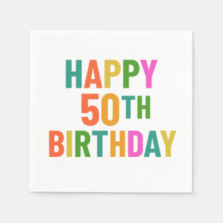 50th Birthday Napkin