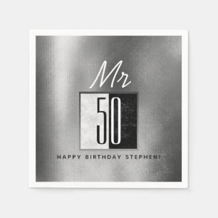 50th Birthday Napkin