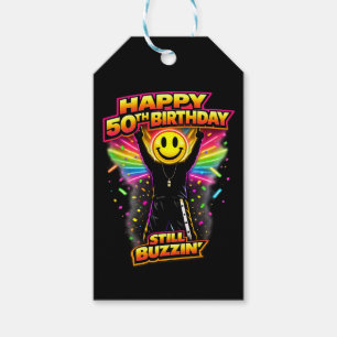 50th Birthday old skool raver Scottish rave scene Gift Tags